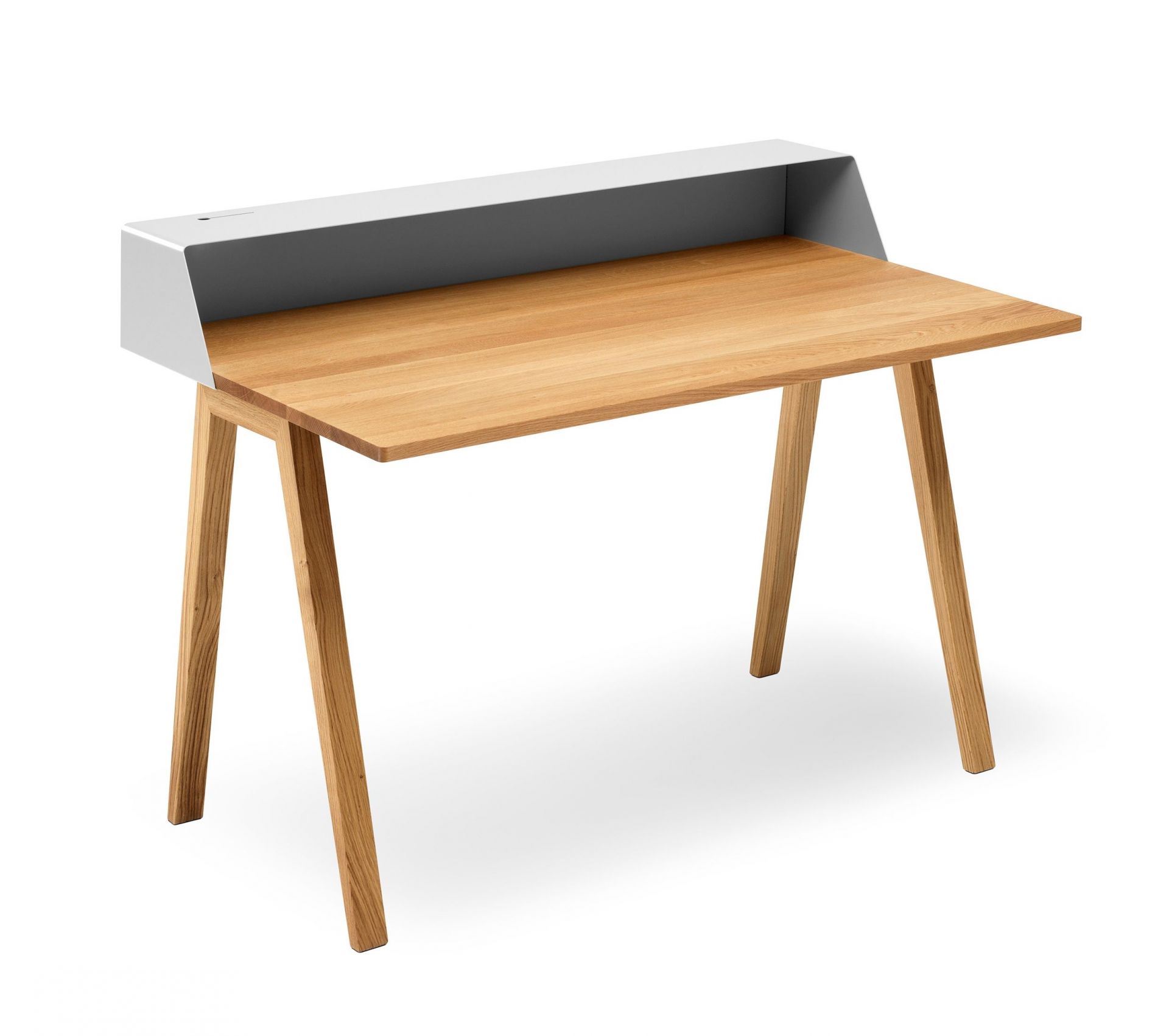PS05 Secretary desk silk grey/oak Müller Möbelfabrikation